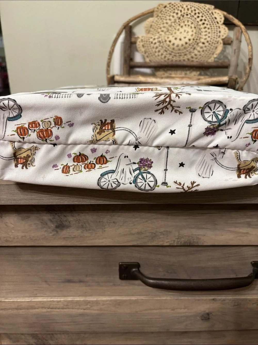 ENVOGUE Ghost Walking DogS QUEEN SIZE Halloween Sheet Set NEW